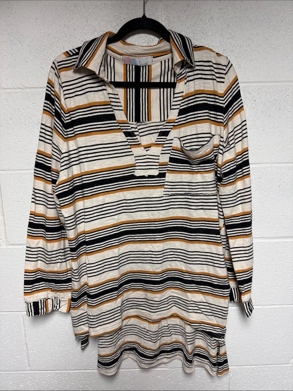 Free‎ People Beach Striped Breaker Tunic Sz M